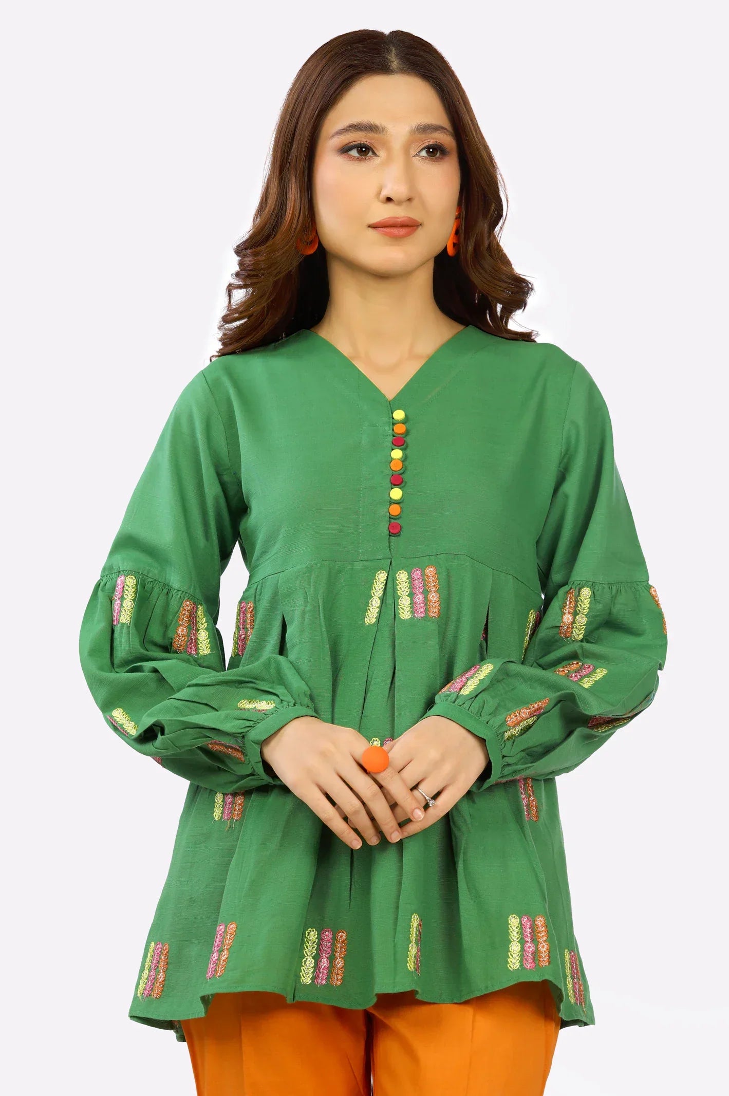 Khaddar Embroidered Top From Sohaye By Diners