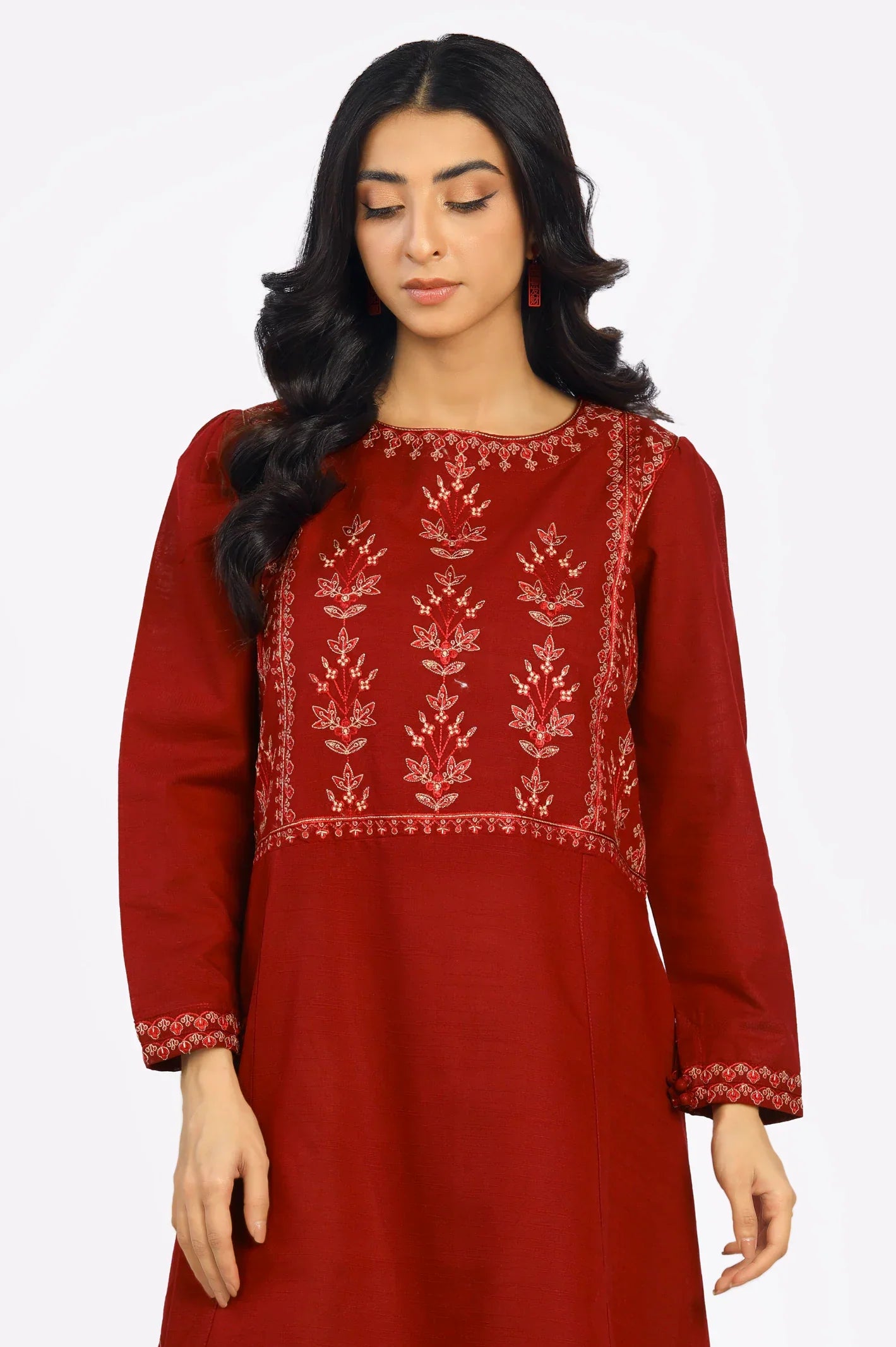 Khaddar Embroidered Kurti From Sohaye By Diners