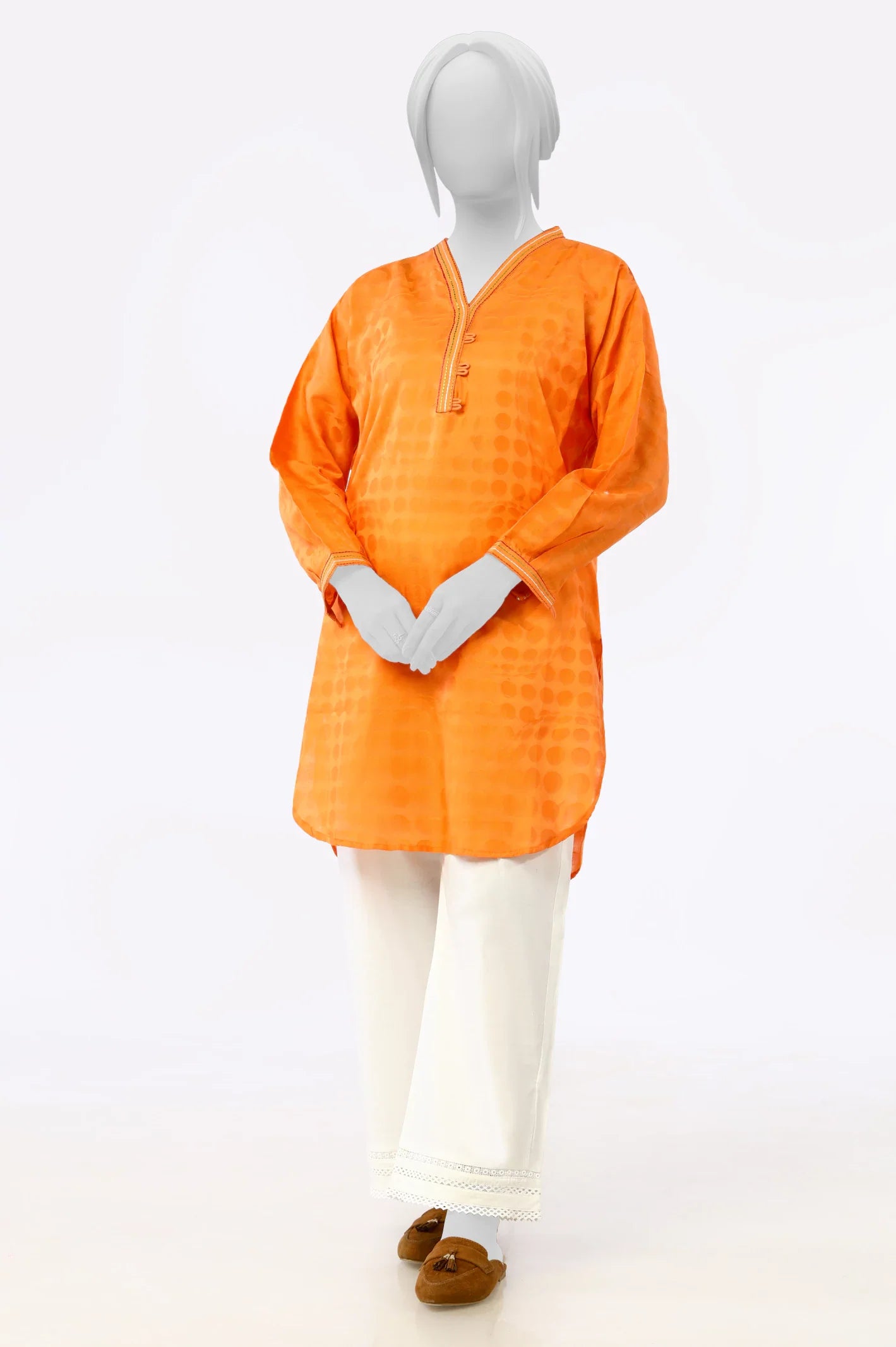 Orange Stylised Kurti From Sohaye By Diners