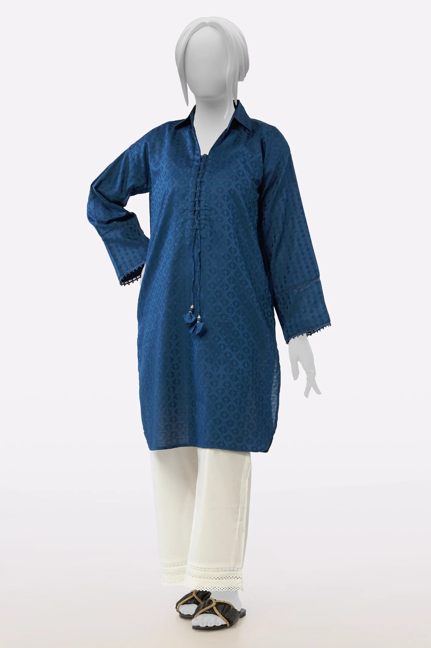 Navy Stylised Kurti From Sohaye By Diners