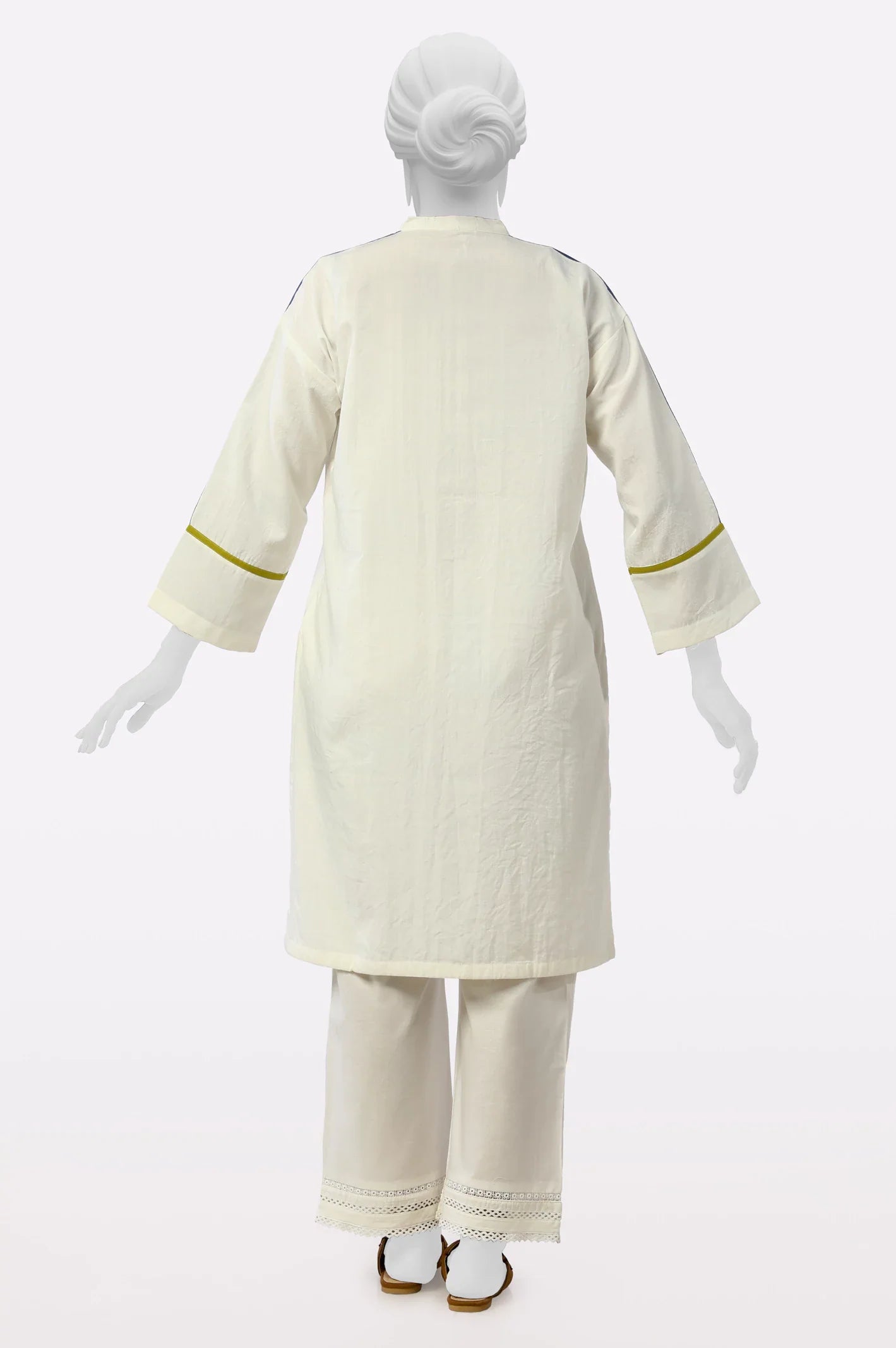 White Stylised Kurti From Sohaye By Diners