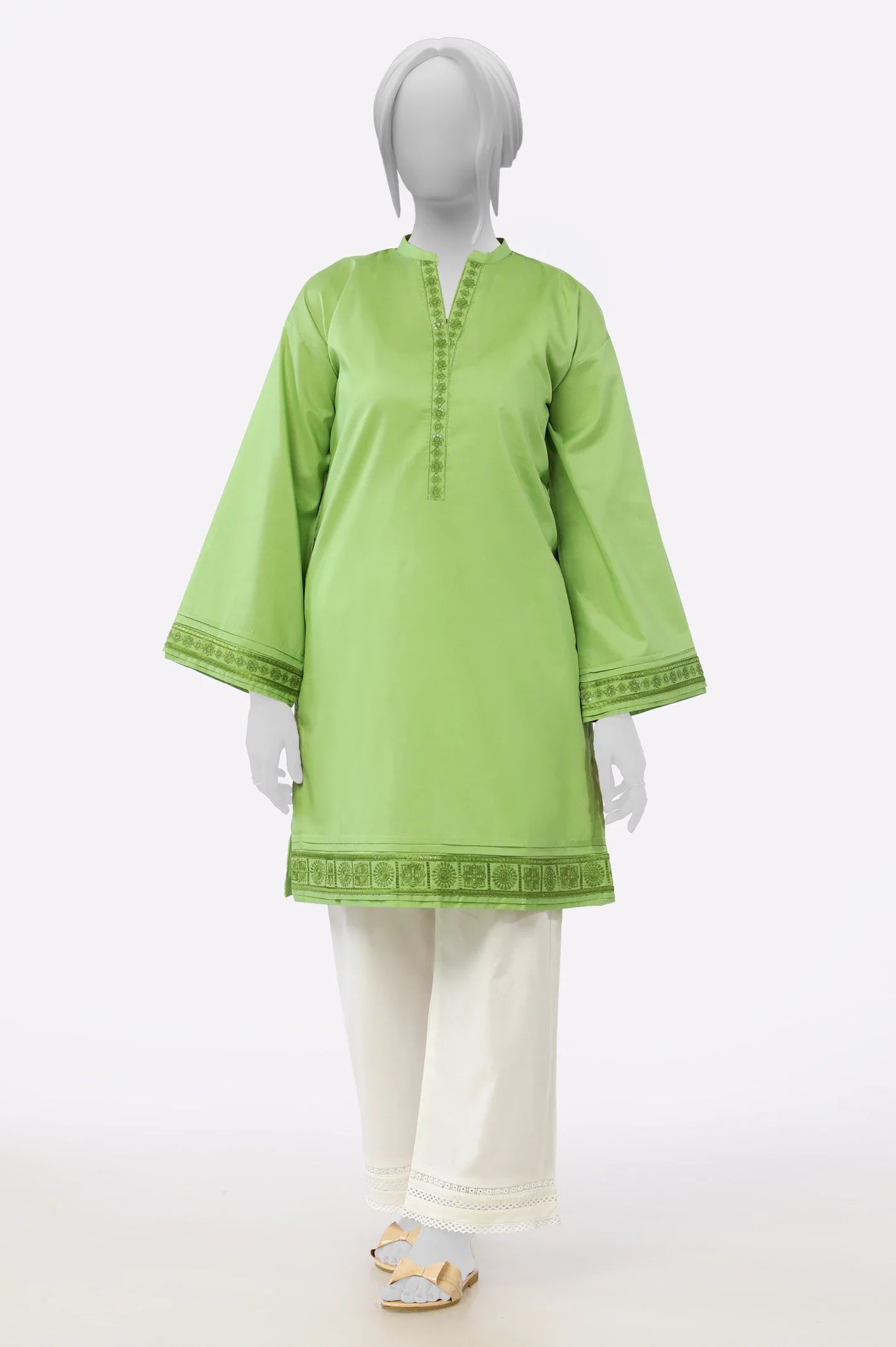 Light Green Stylised Kurti From Sohaye By Diners