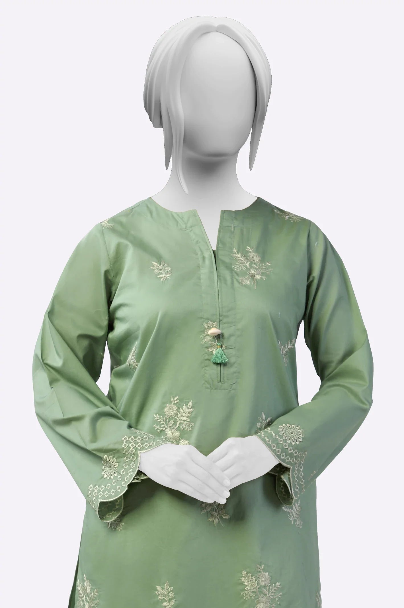 Sage Embroidered Kurti From Sohaye By Diners