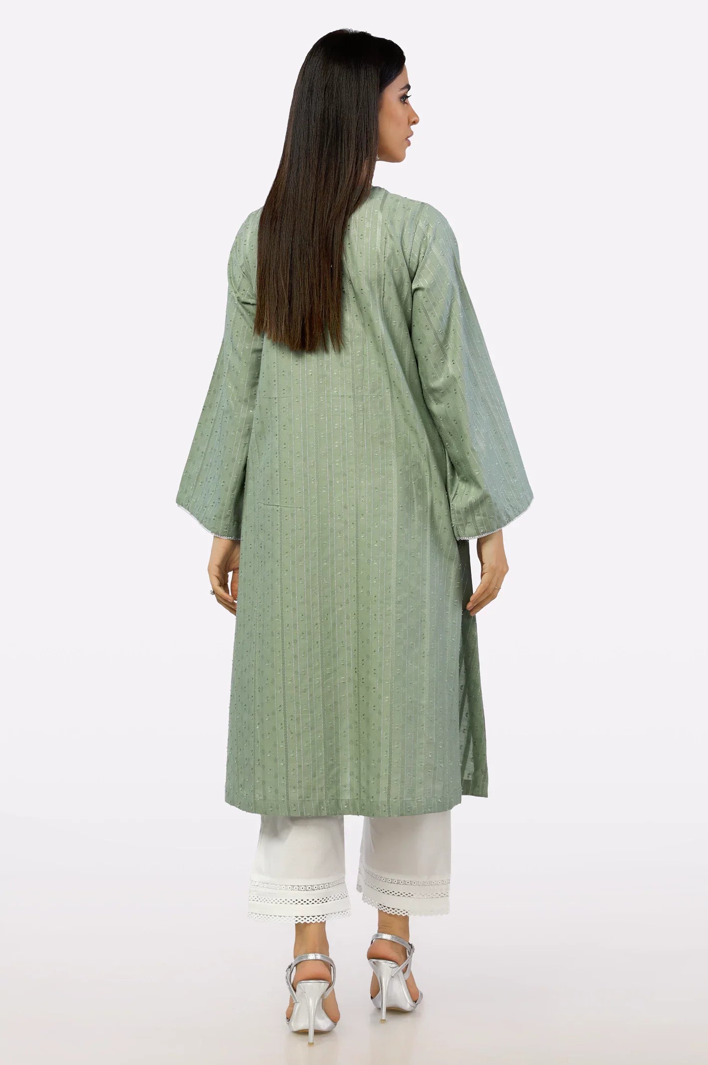 Sage Dyed Dobby Kurti From Sohaye By Diners