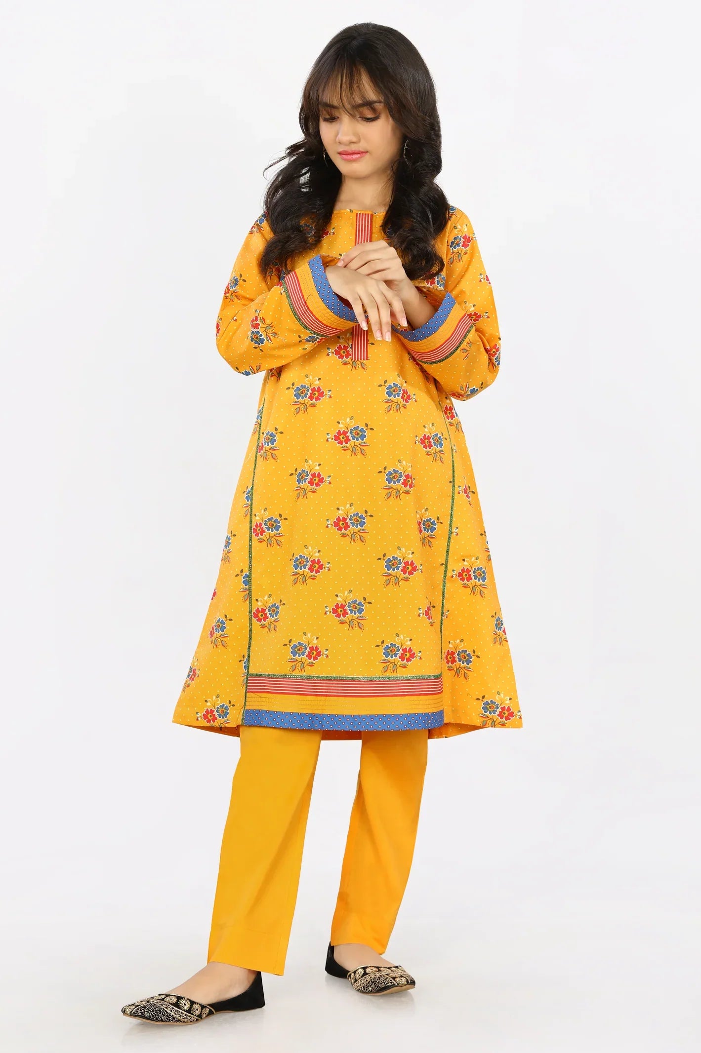 Lawn Mustard Teens 2PC Suit - Diners