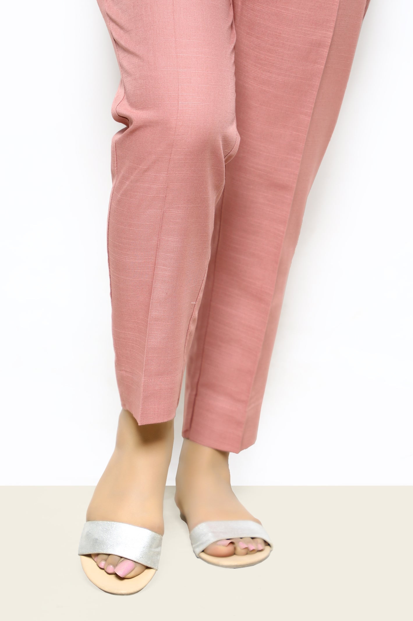Light Pink Khaddar Trouser From Sohaye By Diners