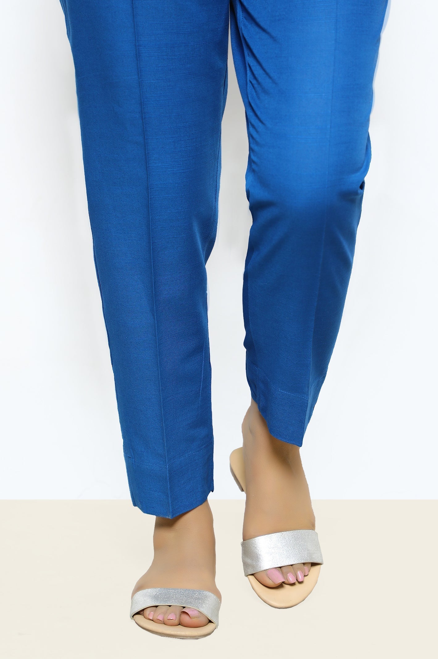 Blue Ladies Trouser From Sohaye By Diners