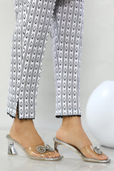 White Cambric Trouser From Sohaye By Diners