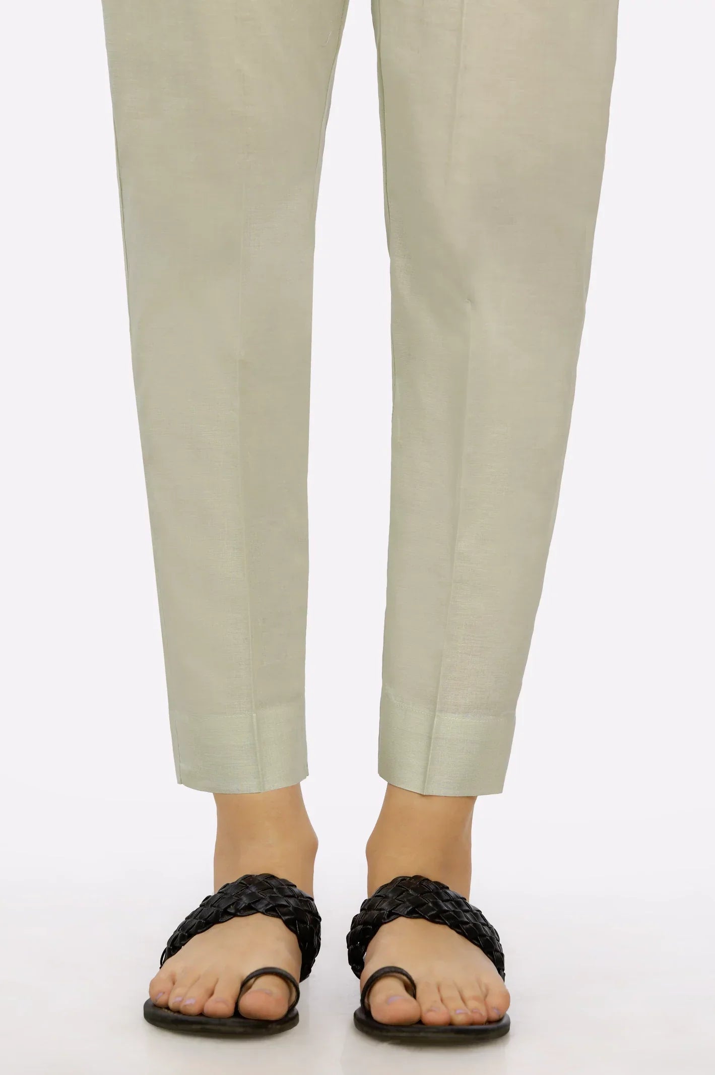 Women's Cambric Trouser Medium Green