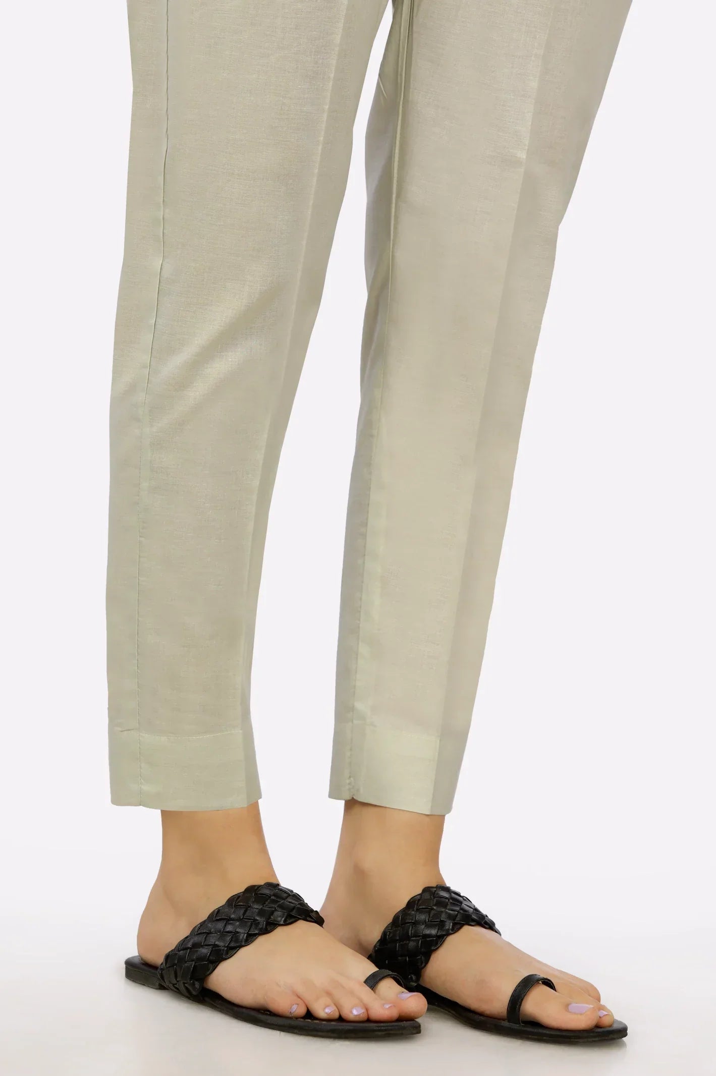 Women's Cambric Trouser Medium Green