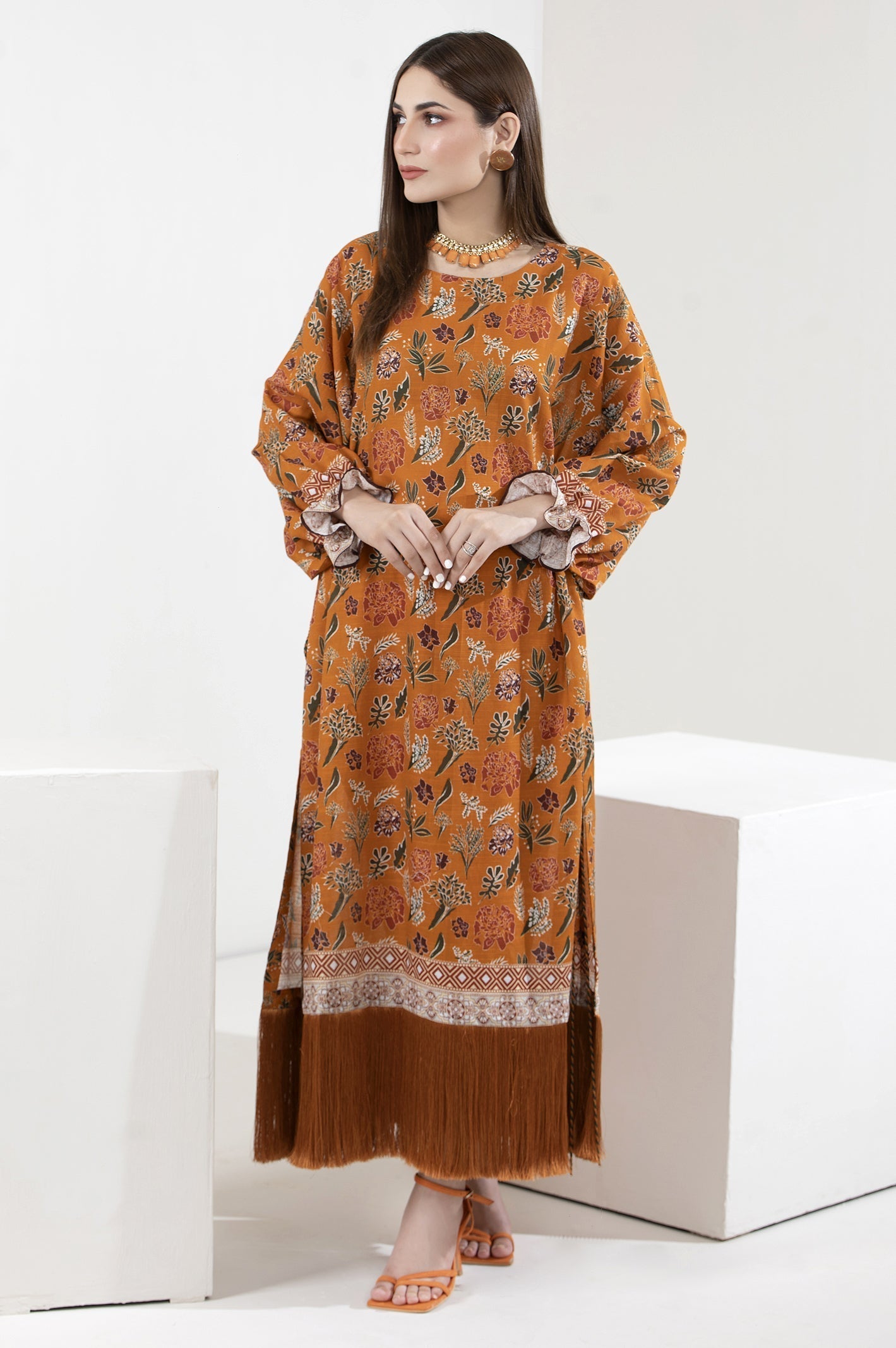 1PC Unstitched Khaddar Printed Shirt From Sohaye By Diners
