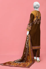 3PC Unstitched Lawn Printed Suit - Diners