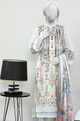 3PC Unstitched Lawn Printed Suit - Diners