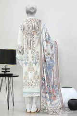 3PC Unstitched Lawn Printed Suit - Diners