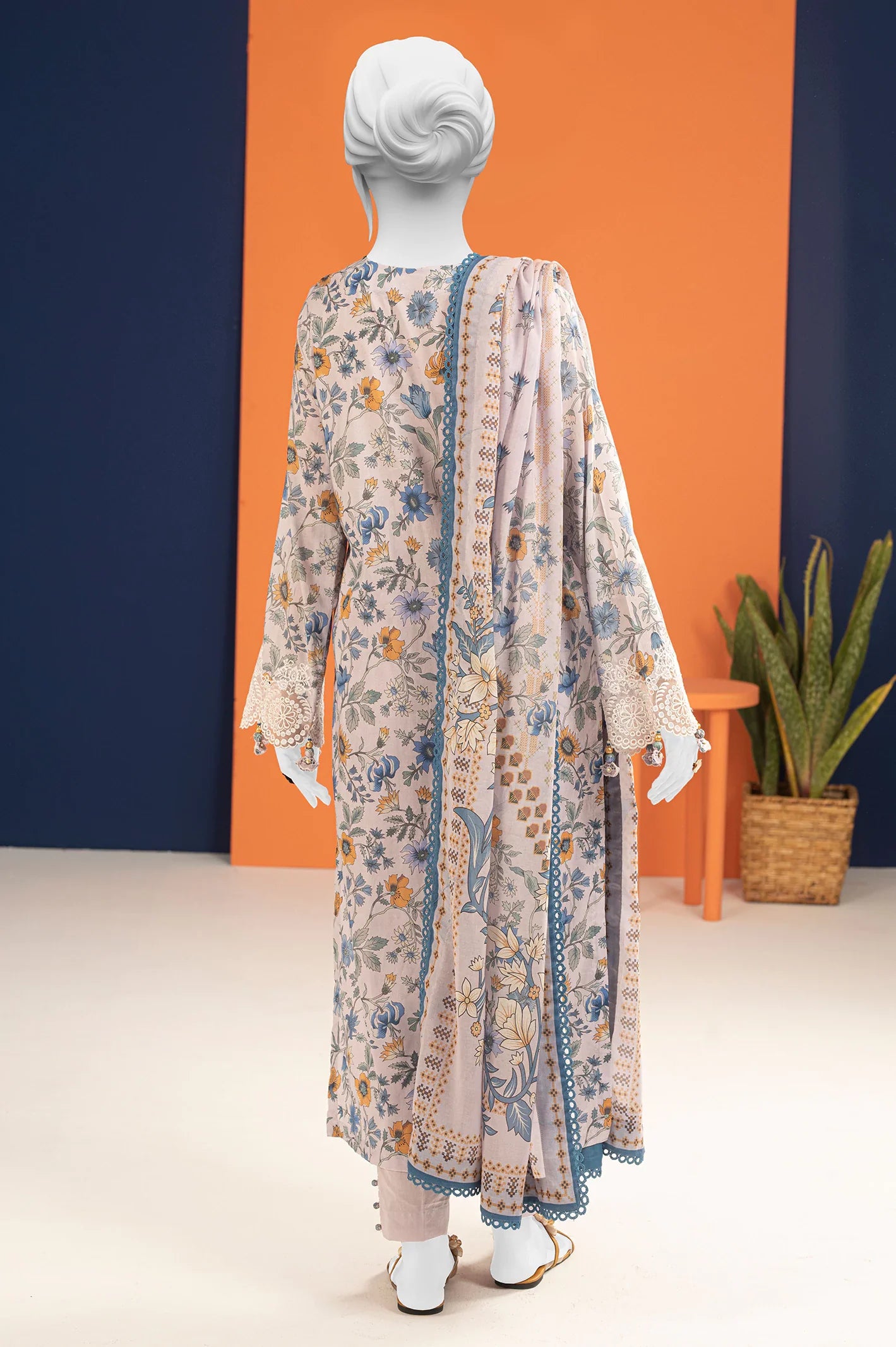 Lilac Printed 3PC Unstitched - Ilaf Summer Collection From Sohaye By Diners
