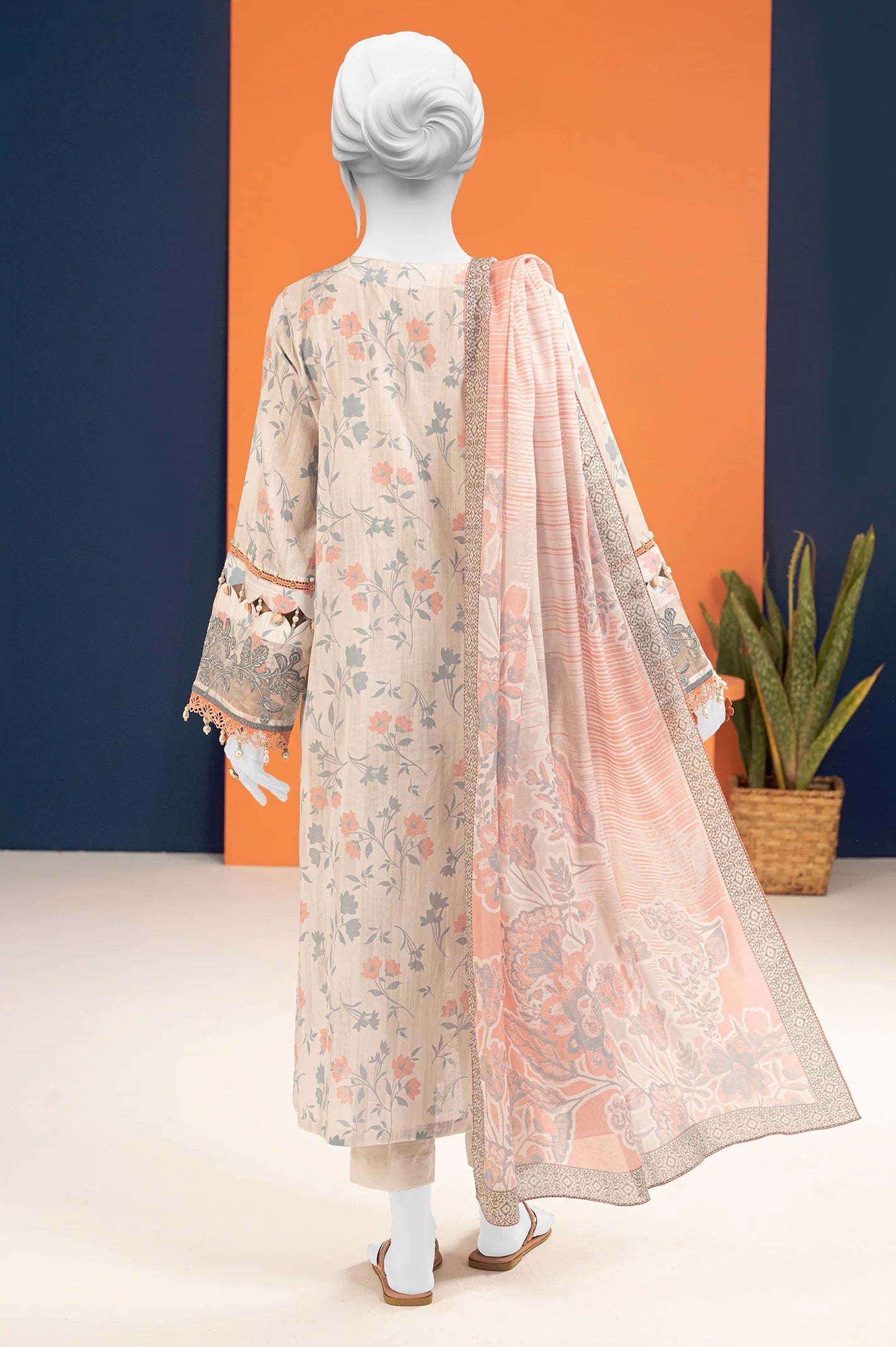 White Printed 3PC Unstitched - Ilaf Summer Collection From Sohaye By Diners